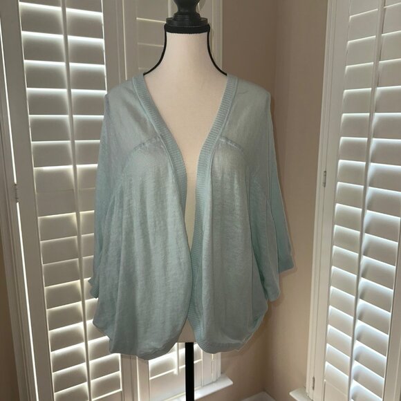Beautiful Light Blue J. Jill Shrug Cardi - SIZE L - NEW - Picture 8 of 10